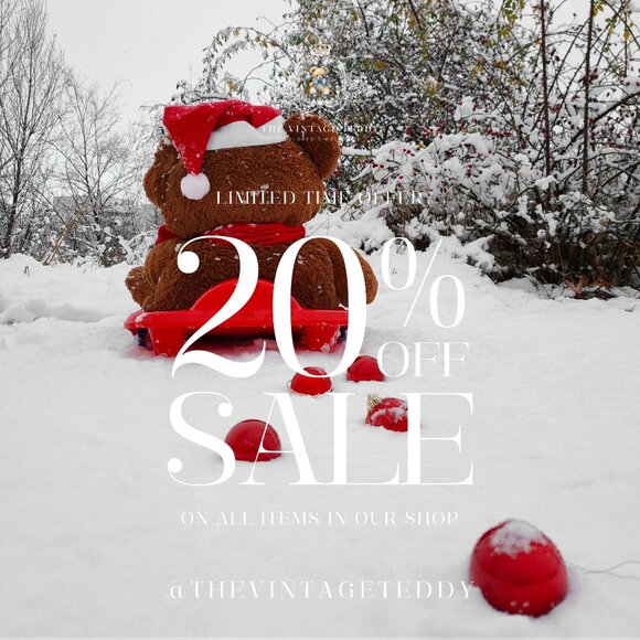 Holiday Sale! 20% Off @thevintageteddy - Picture 1 of 1